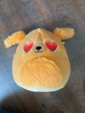 Squishmallow Heart-Eyes Dog Plush